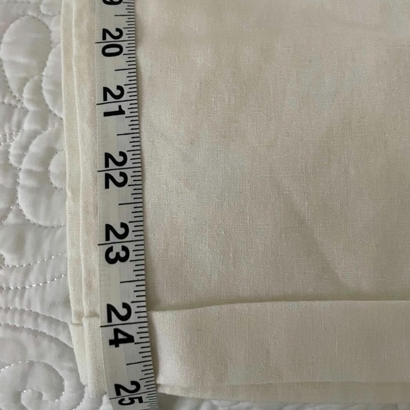 NWT J. Crew Factory White Linen Blend Drawstring Pants Sz 8 - Picture 13 of 16